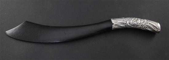 A Victorian ebony page turner, 15.75in.